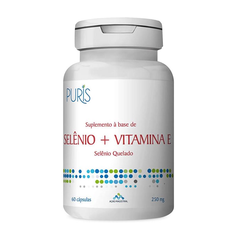 Suplemento à base de Selênio + Vitamina E Puris 60 Cápsulas