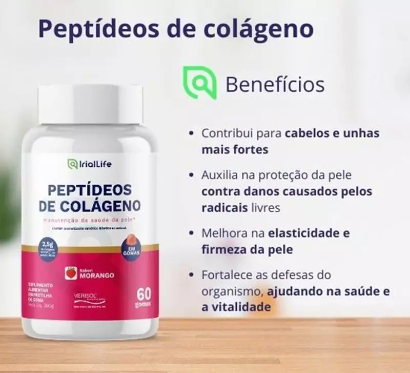 GOMAS DE PEPTÍDEOS (60 GOMAS) - IRIAL LIFE