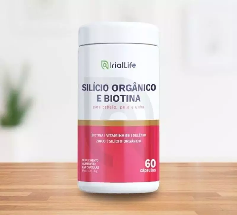 SILÍCIO ORGÂNICO+BIOTINA (60 CAPS) - IRIAL LIFE