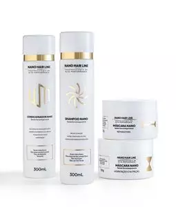 KIT 4  PRODUTOS NANO HAIR LINE