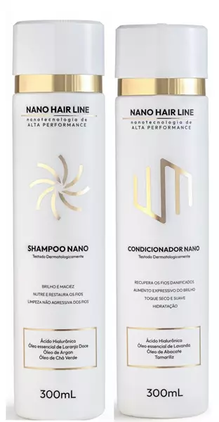 KIT SHAMPOO E CONDICIONADOR NANO HAIR LINE