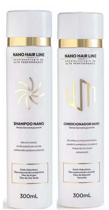 KIT SHAMPOO E CONDICIONADOR NANO HAIR LINE